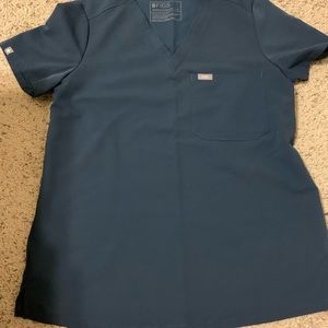 Figs Catarina Scrub Top Dark Harbor Small